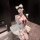 Chao mu soft cute lingerie set - bowknot maid-inspired pure & tempting lolita erotic underwear for women, featuring a white d...