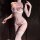 Woman wearing chaomu floral lace nursing bra with sheer underwire push-up design and matching lingerie set.