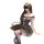 Elegant black chaomu puff skirt lingerie set with lace detailing and sheer fabric, exuding seductive charm.