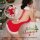 Charming holiday sexy high-neck knit lingerie set - backless christmas cosplay outfit for women, festive design with playful ...