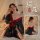 Cherry blossom kimono sleepwear set - sheer japanese-inspired lingerie, no-remove sensual nightwear for women