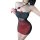 Sexy cherry-themed mini skirt with fishbone lace trim, sheer net overlay, and solid fabric contrast design.
