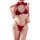 Sexy christmas & chinese new year plus size lingerie set featuring velvet bra and panty with lace details, perfect for small ...