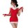 Sexy high-neck sweater lingerie with festive santa hat design, perfect for christmas cosplay.