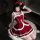 Sexy christmas wrap dress with naughty bunny costume, holiday party outfit, -style festive mini dress