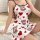 Stylish sleeveless cotton nightgown featuring cow print and heart patterns, perfect for summer sleepwear. trendy shein-inspir...