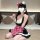 Cute kitty cat maid costume set - sexy & playful qqny sleepwear lingerie outfit for women, featuring a charming maid outfit w...