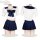 New original cute student-style jk uniform set with bow & sailor collar - soft feminine two-piece outfit