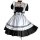 Double-child plus size japanese maid costume - cute lolita student uniform cosplay dress set for women