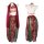Dunhuang flying apsara silk sleepwear set - sensual hanfu-inspired bodysuit & vintage-style belly band