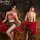 Dunhuang flying apsaras lingerie set - ancient chinese style silk bodice & matching bottoms, pure-yet-tempting sleepwear
