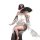 Elegant woman in sensual lingerie set with feather fan, showcasing exotic-style intimate wear for couples.