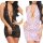 Sexy lace nightgowns for women featuring v-neck halter backless design with floral embroidery and stretchy fabric.