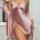 Pink satin sleep dress and robe set with lace trim, elegant two-piece loungewear for women.