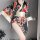 Exotic japanese kimono lingerie set - seductive role play outfit for women, sexy costume with elegant floral design and silk ...