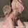 Exotic princess vintage-inspired lingerie set featuring a sparkling belly dance bodice and lace dress ensemble, perfect for t...