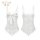 Feimu lace bodysuit with straps - sheer open-crotch sensual sleepwear for date night