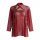 Red sheer hanfu lingerie set with embroidered trim, featuring a silk doudou and elegant cross-strap design for sensual sleepw...