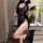 Feiniao moon gazing lingerie set - sexy lace cheongsam with ties, vintage button detail, seductive outfit