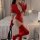 Glossy pvc bodysuit with deep v-neck and thigh-high boots, perfect for cosplay or bold fashion statements.