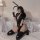 Glossy pvc bodysuit - sexy queen costume outfit, tight leather-look cosplay suit for women, perfect for themed events and cos...