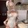 Glowing cloud pu bunny girl costume - sexy tight-fit role play lingerie set for cosplay & bedroom fun