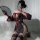Gorgeous style sensual off-shoulder kimono sheer robe - japanese-inspired role play lingerie for women, featuring intricate f...