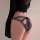 Guiyun pure & sensual leopard print sheer lace bikini panties with bow detail, stylish design for womens underwear.