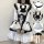 Japanese cute anime maid dress - soft girly lolita dress featuring lace details, bows, and ruffles. perfect for cosplay, rest...