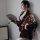 A woman poses elegantly in a japanese kimono-style lingerie set, featuring a deep v neckline and floral patterns. the outfit ...