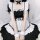 Japanese maid costume for women featuring a sexy cosplay lolita dress with apron and headband, perfect for anime enthusiasts.
