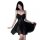 Juhuo sexy lingerie set for women - pure temptation lace cami & skirt sleepwear ensemble, elegant black design with sheer fab...