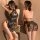 Sexy lace cheongsam lingerie set featuring sheer silk feel, perfect strap dress design for small bust.