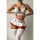 Sexy lace maid outfit featuring a flirty mini skirt and top with red accents, perfect for women seeking allure and charm.