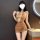 Sheer vintage cheongsam sleepwear with cut-outs, high slit, and chest detail – lingerie-inspired robe for tempting nights.