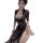 Seductive sheer sleep dress with lace detailing, perfect for intimate nights. plus size design offers a busty secretary look....