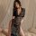 Meiyoujia sexy lace long dress lingerie - provocative side-slit bodycon sleepwear & uniform style nightgown for women