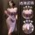 Seductive split long dress lingerie set - pure & tempting lace couple sleepwear, cheongsam-style robe with matching cami