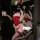 Sexy red lace long rabbit ear costume with bunny girl outfit, perfect for new year and party events.