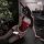 Sexy red lace long rabbit ear costume with bunny ears and tail, perfect for new year and party events.