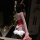 Sexy red lace long rabbit ear costume with bunny girl outfit for new year and party events, featuring festive design and play...