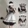 Maid costume cosplay dress - cute anime student lolita outfit for women, plus size otaku fashion