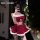 Mannyan new year lingerie set - fluffy trim skirt & strapless top, christmas reindeer costume for women