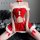 Sexy velvet off-shoulder reindeer costume bodysuit & bra top with white fur trim and red ribbon details