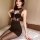 Mannyqing lace cut-out bodycon nightdress - sexy womens seductive sleepwear & club outfit set, featuring intricate lace detai...