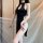 Sensual black backless cheongsam lingerie set with cutout design, perfect for role play outfits. no-remove style for easy wea...