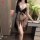 Elegant black night dress featuring sheer lace, sensual design, and push-up effect for ultimate allure. perfect for intimate ...