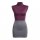 Burgundy turtleneck top and gray bodycon skirt set for curvy figures, perfect for cosplay or date nights.