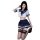 Sexy night lingerie set featuring a seductive jk uniform and sailor-style sleepwear, perfect for couples.