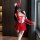 Paris bloom lingerie sleepwear set - bunny girl costume with ties & bow, holiday naughty nightwear